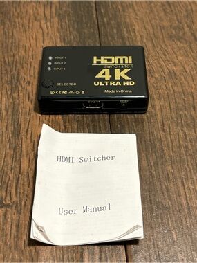 4K HDMI 3 Ports to 1 Switch Hub Full HD Ultra HD DVD HDTV Xbox PS3 PS4 Computer